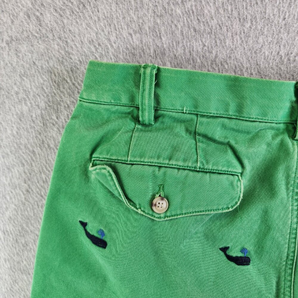 Polo Ralph Lauren Shorts Mens 34 Green Whale Print Vintage Nautical Sea Ocean - Picture 5 of 14